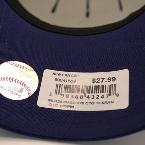 Texas Rangers New Era 9TWENTY Adjustable Cap – Royal Blue – MLB Licensed - Picture 10 of 10